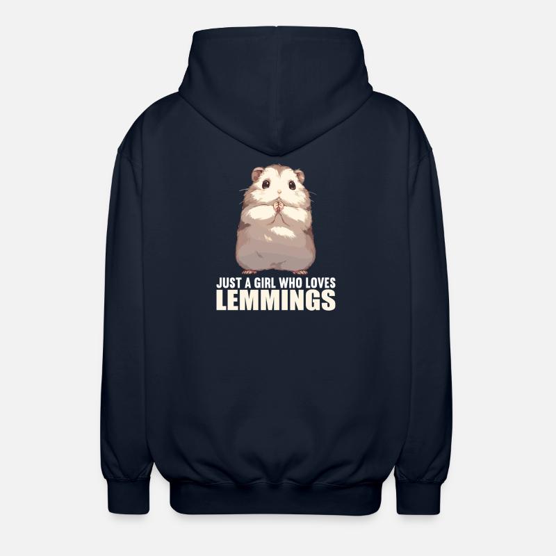 Lemminge Lemming - Unisex Kapuzenjacke - Navy