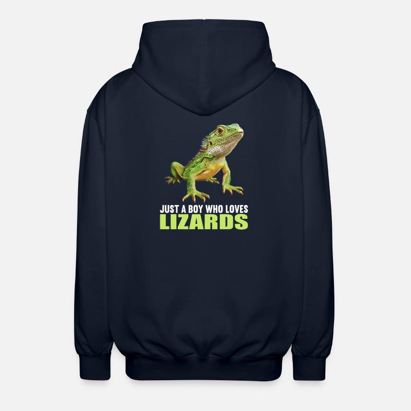 Eidechsen Eidechse - Unisex Kapuzenjacke - Navy