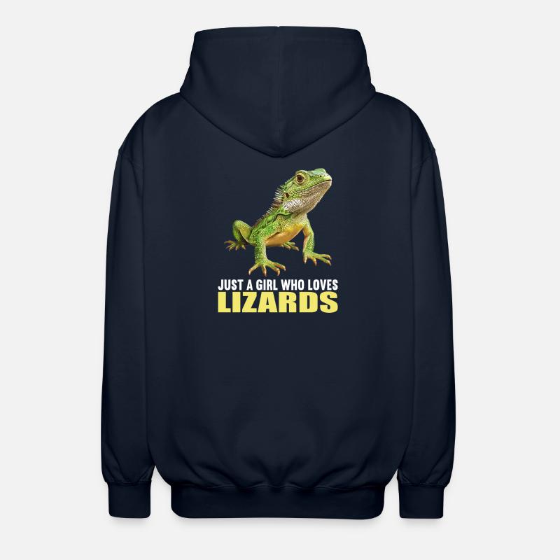 Eidechsen Eidechse - Unisex Kapuzenjacke - Navy