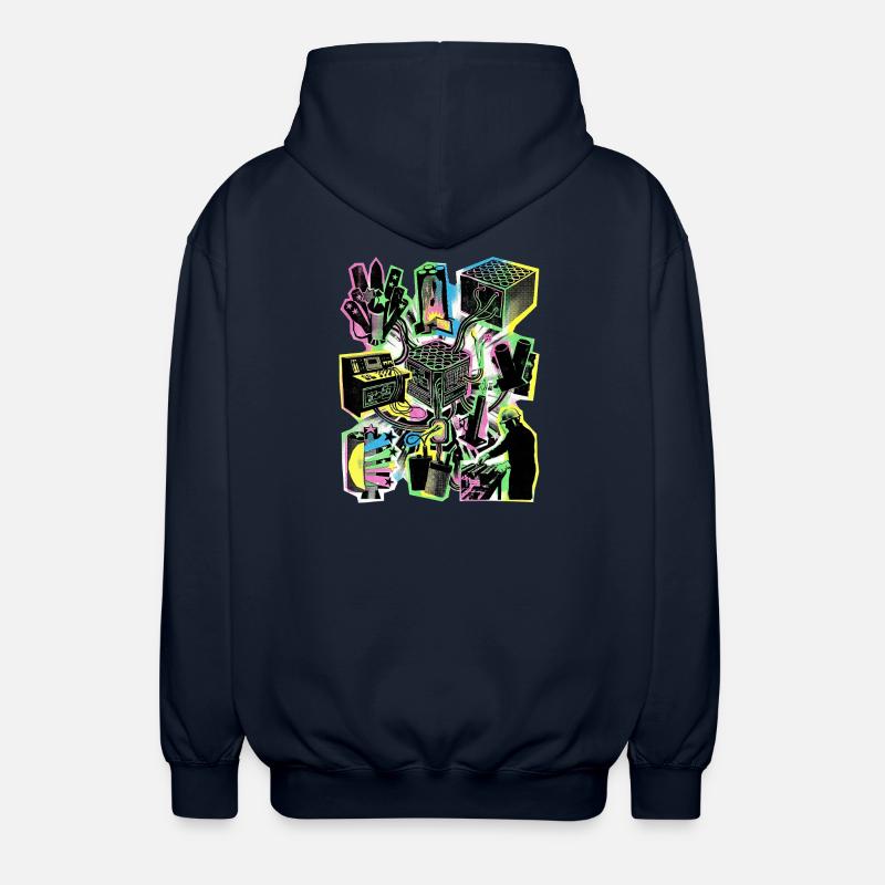 Pyrotechniker Pyro - Unisex Kapuzenjacke - Navy