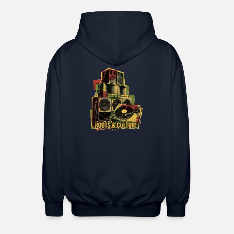 Système de son Roots Reggae Dub - Veste à capuche unisexe - marine