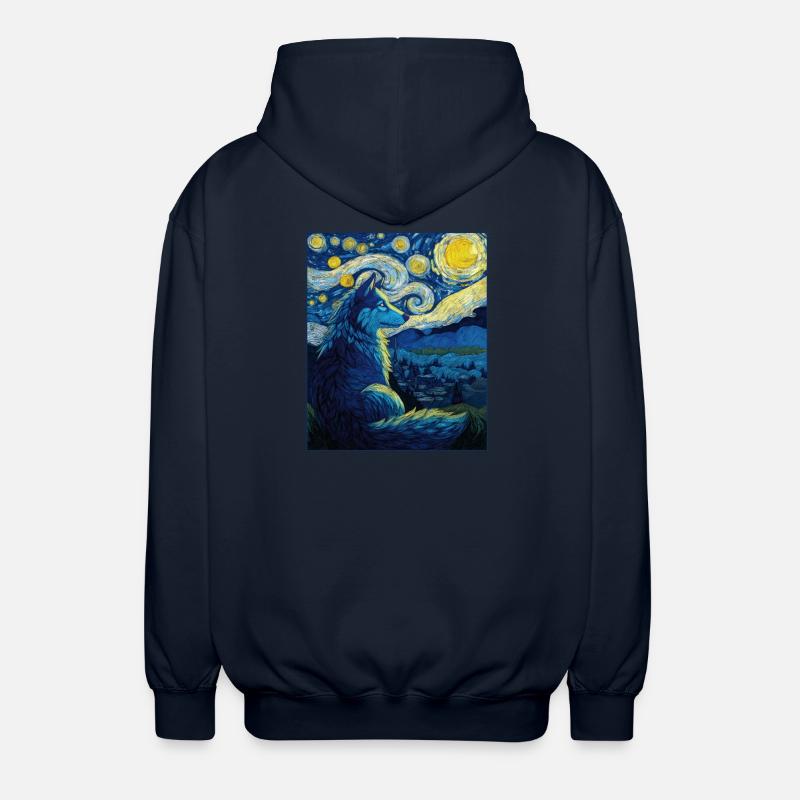 Wolf - Unisex Kapuzenjacke - Navy