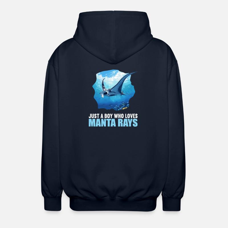 Rays Manta Rays - Unisex Hooded Jacket - navy