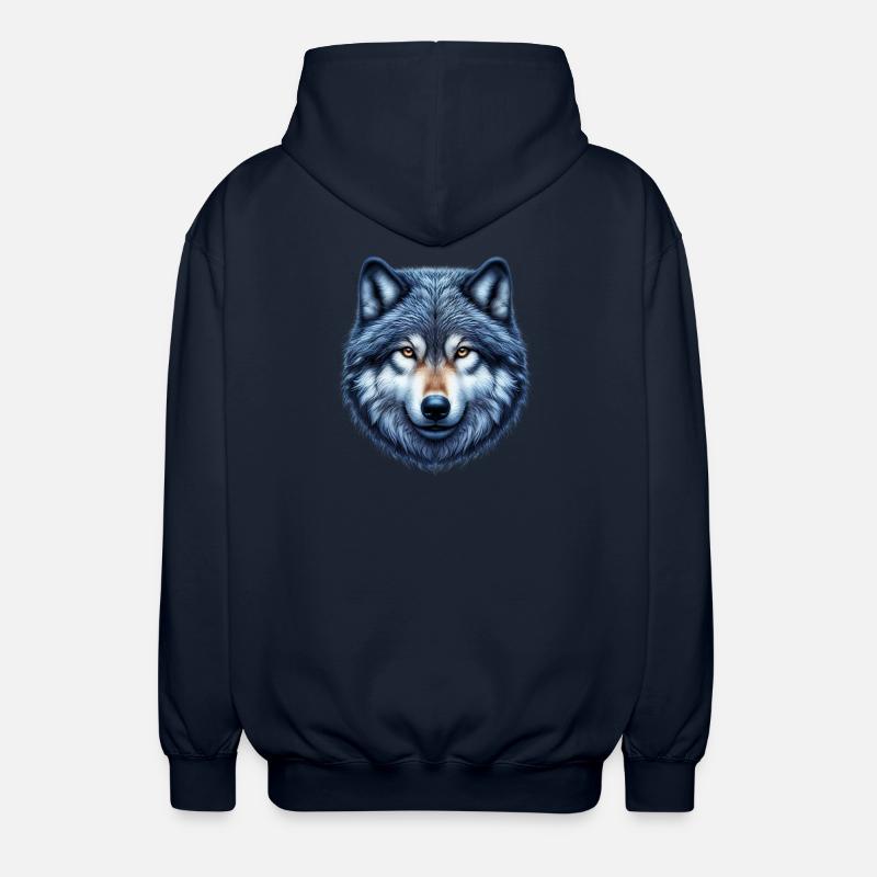 Loup - Veste à capuche unisexe - marine