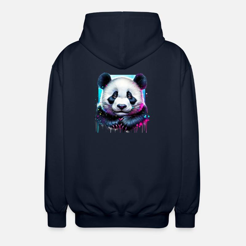 Panda - Veste à capuche unisexe - marine