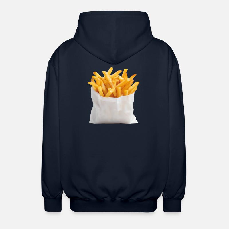 Frites Sac de restauration rapide - Veste Ă capuche unisexe - marine