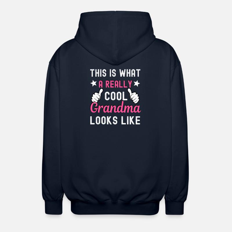 Grossmutter - Unisex Kapuzenjacke - Navy