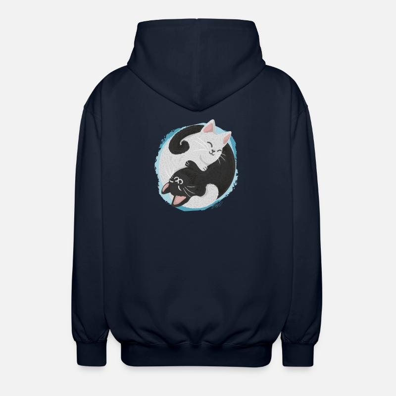 Jing Jang Chats - Veste à capuche unisexe - marine