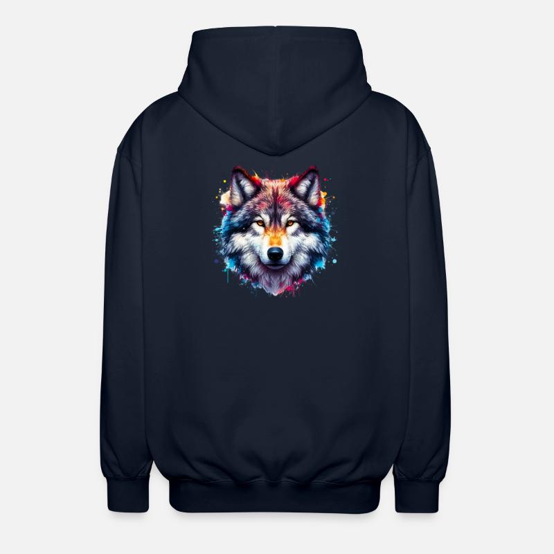 Loup - Veste à capuche unisexe - marine