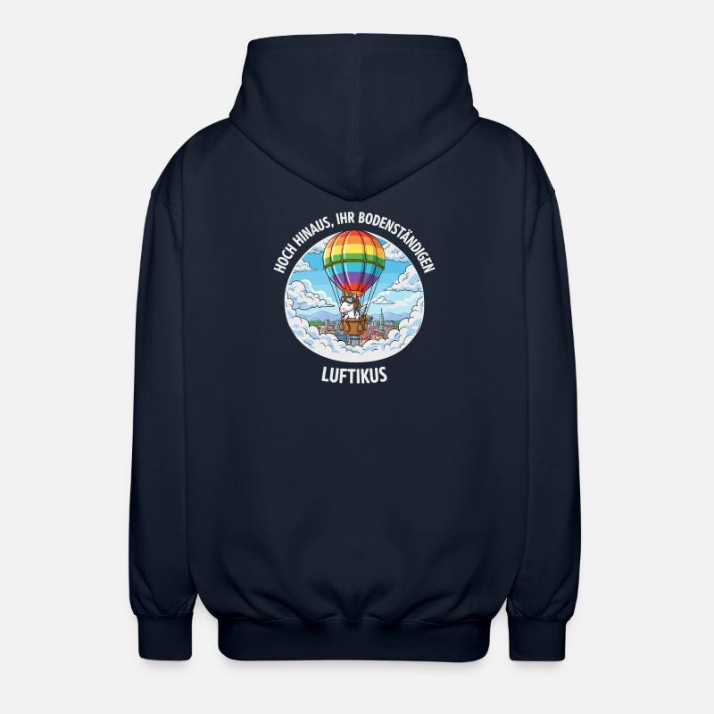Luftikus-Einhorn - Unisex Kapuzenjacke - Navy