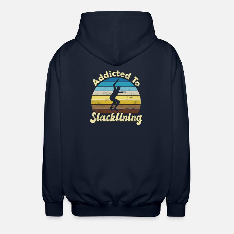 Slackline Slacken Slacklining - Veste à capuche unisexe - marine