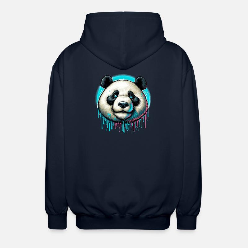 Panda - Veste à capuche unisexe - marine