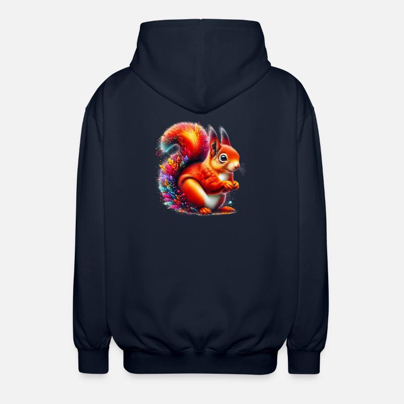 Eichhörnchen - Unisex Kapuzenjacke - Navy