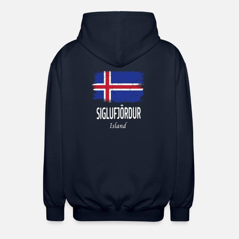Siglufjördur - Unisex Hooded Jacket - navy