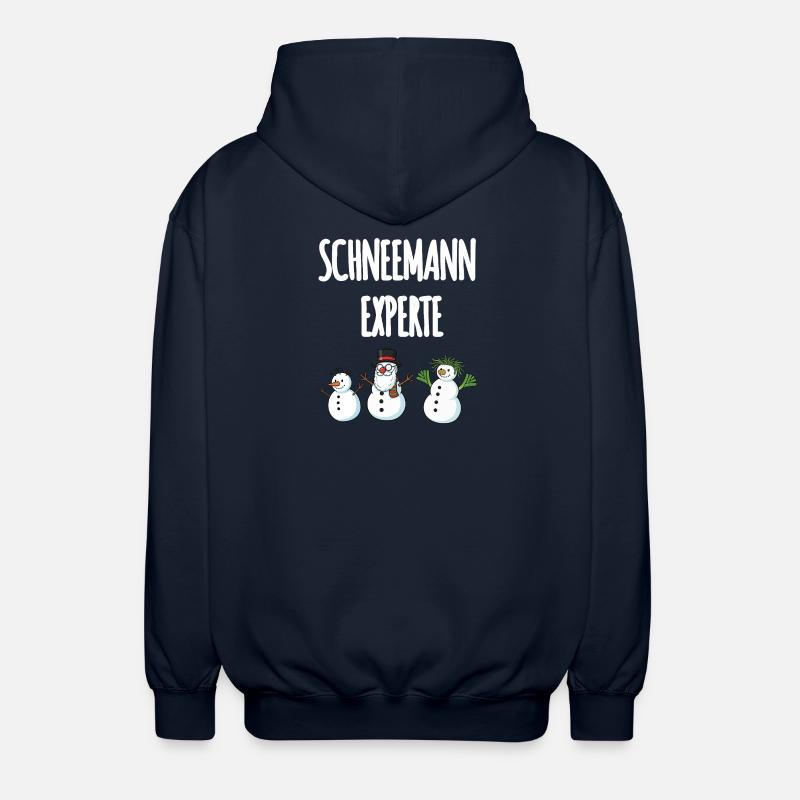 Schneemann Experte - Unisex Kapuzenjacke - Navy