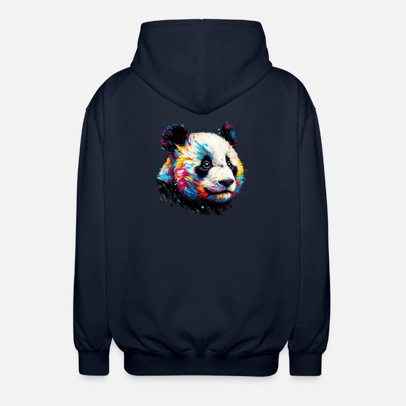 Panda - Unisex Hooded Jacket - navy