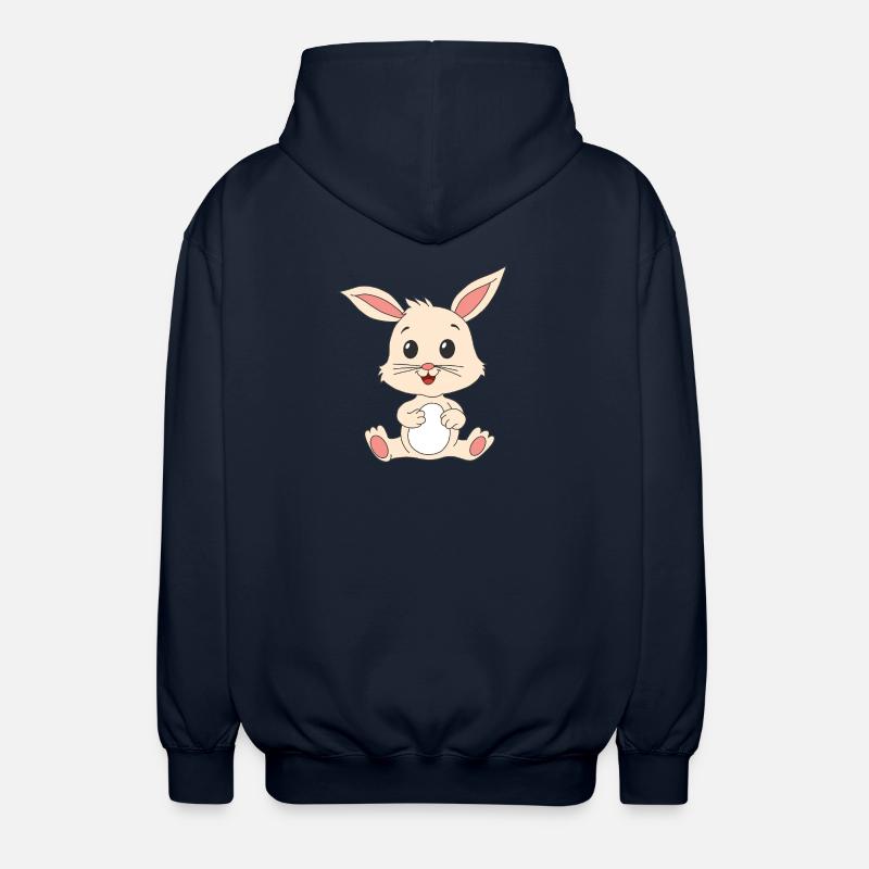 Rabbit Rabbit - Unisex Hooded Jacket - navy
