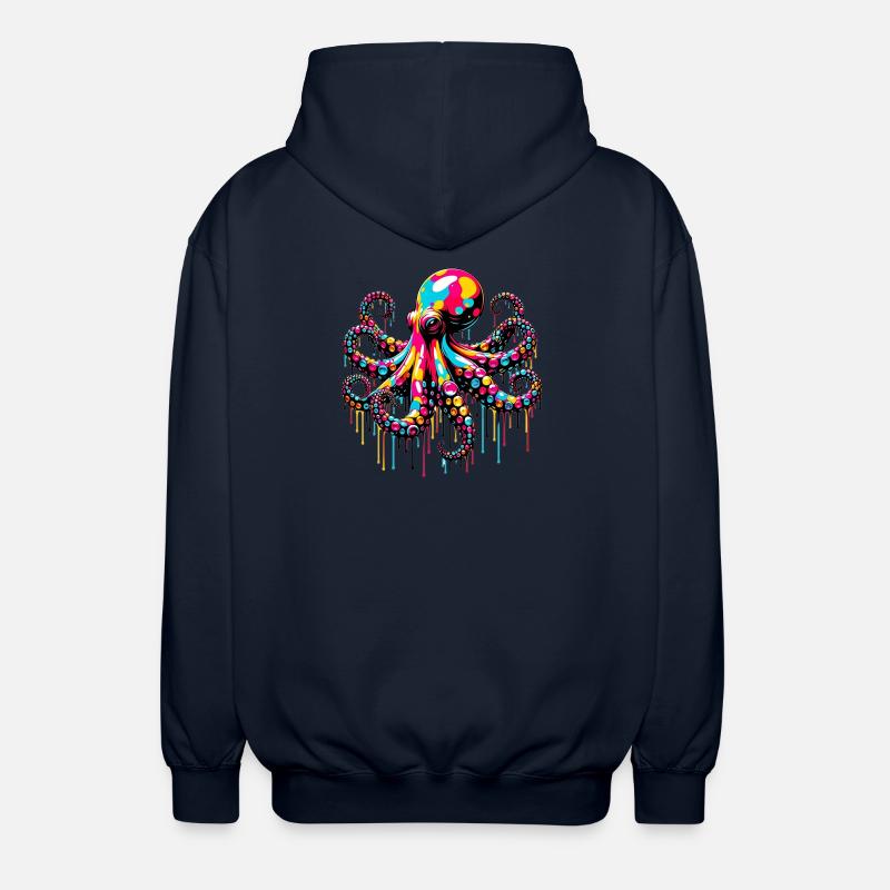 Pieuvre - Veste à capuche unisexe - marine