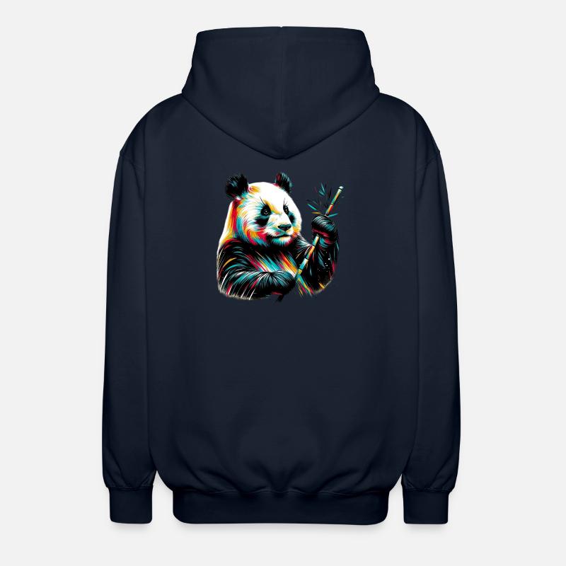 Panda - Unisex Hooded Jacket - navy