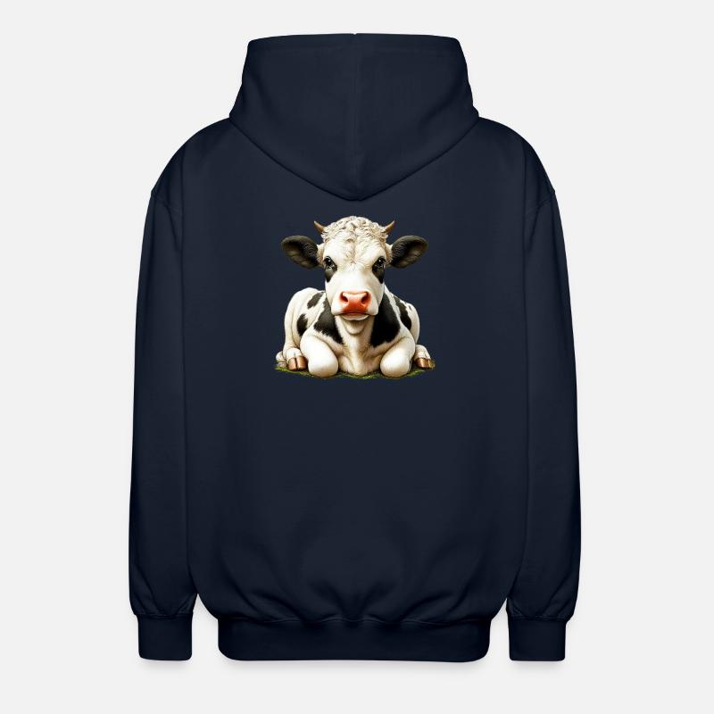 Vache - Veste à capuche unisexe - marine
