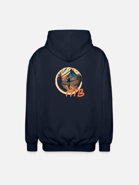 Mountainbike - Unisex Kapuzenjacke - Navy