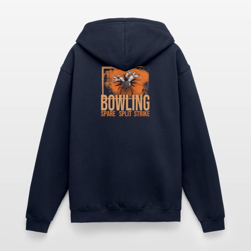 Bowling - Spare - Split - Strike Unisex Kapuzenjacke
