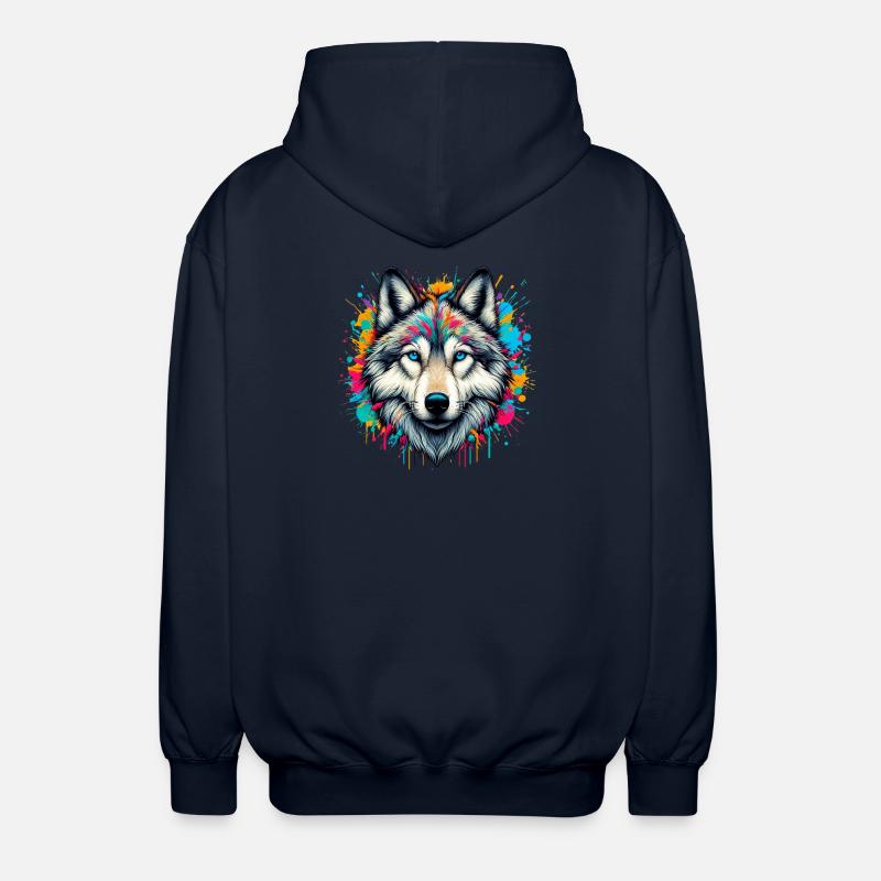 Loup - Veste à capuche unisexe - marine