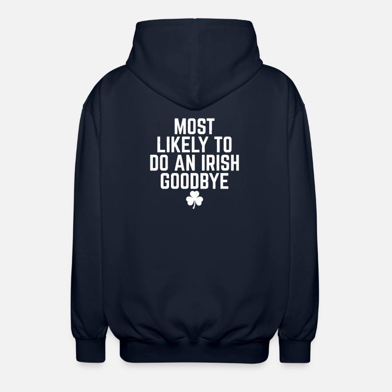 Höchstwahrscheinlich irisches Goodbye - Unisex Kapuzenjacke - Navy