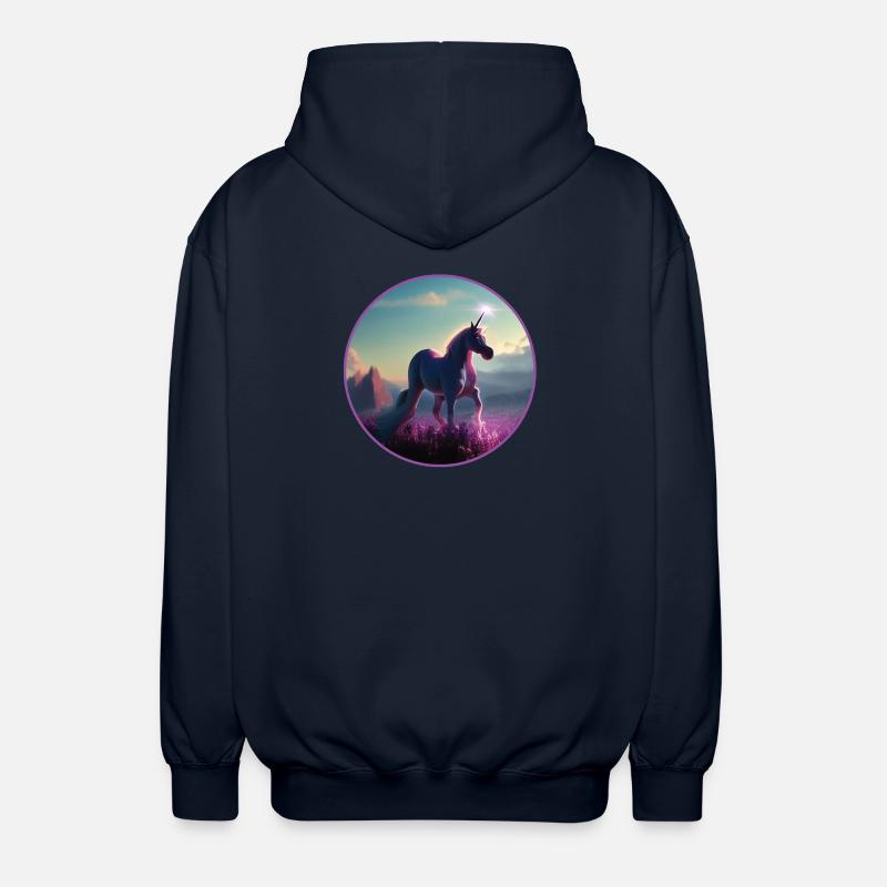 Einhorn - Unisex Kapuzenjacke - Navy