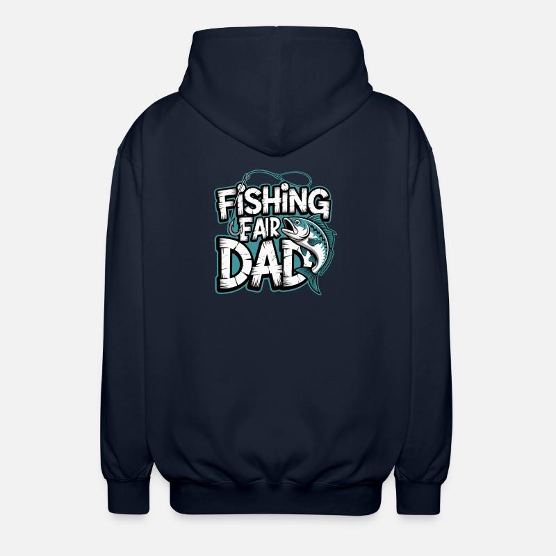 Fischfang Papa Comic Tee - Unisex Kapuzenjacke - Navy