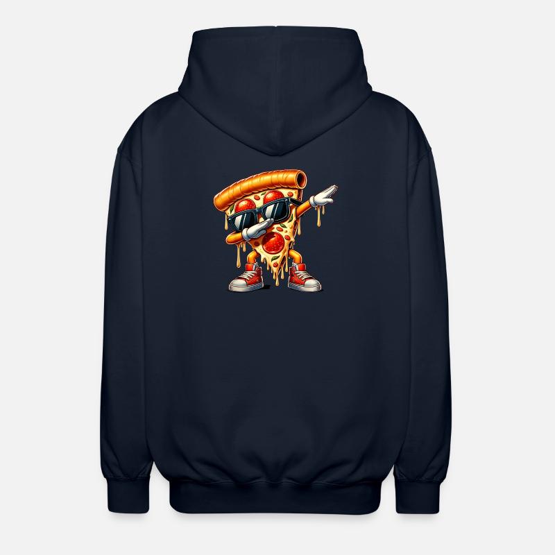 Cooles Pizzastück mit Attitüde - Unisex Kapuzenjacke - Navy