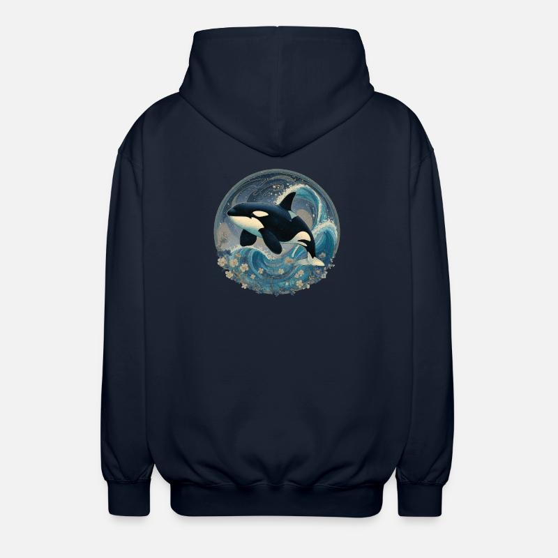 Orque - Veste à capuche unisexe - marine