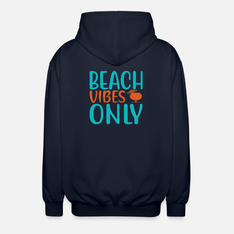 Beach vibes only - Unisex Hooded Jacket - navy