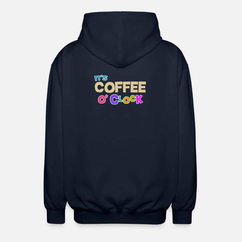 Cool Kaffee Koffein Statement Kaffeeliebhaber - Unisex Kapuzenjacke - Navy