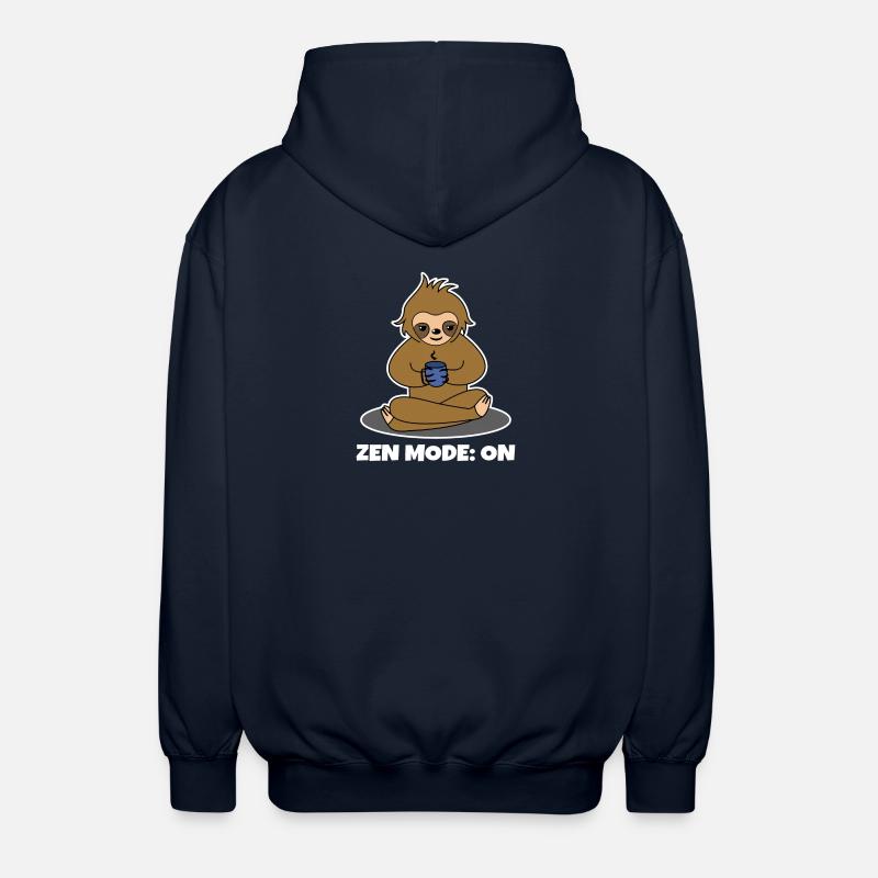 Kaffeetrinker Faultier Kaffeetasse Kaffee Spruch - Unisex Kapuzenjacke - Navy