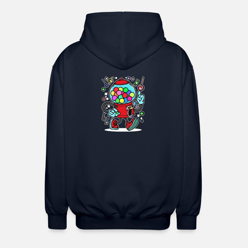 Sweet tooth Sweets Statement Dessert - Unisex Hooded Jacket - navy