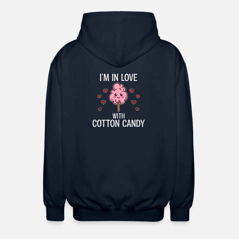 Candy Sugar Statement Sweets Delicious - Unisex Hooded Jacket - navy