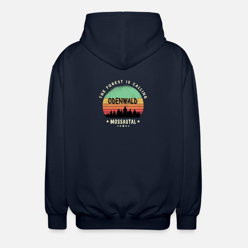 Mossautal Odenwald Design - Unisex Kapuzenjacke - Navy