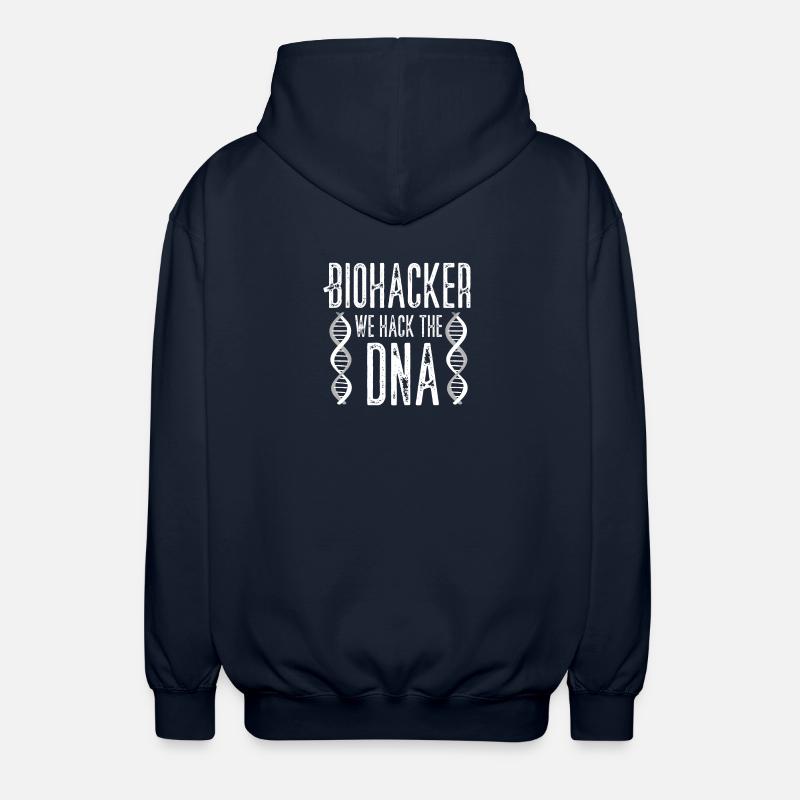 Biohacker, nous piratons l'ADN - Veste à capuche unisexe - marine