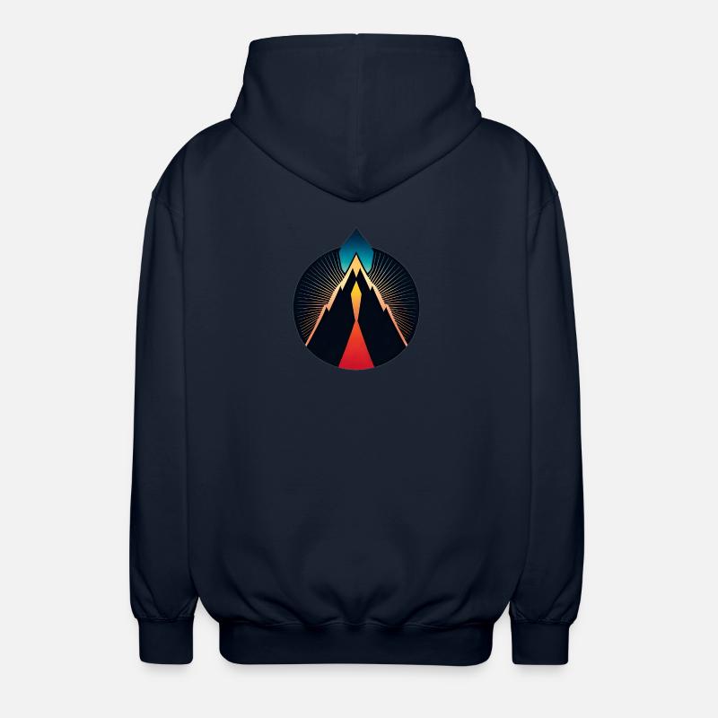 Vulkan Logo - Unisex Kapuzenjacke - Navy