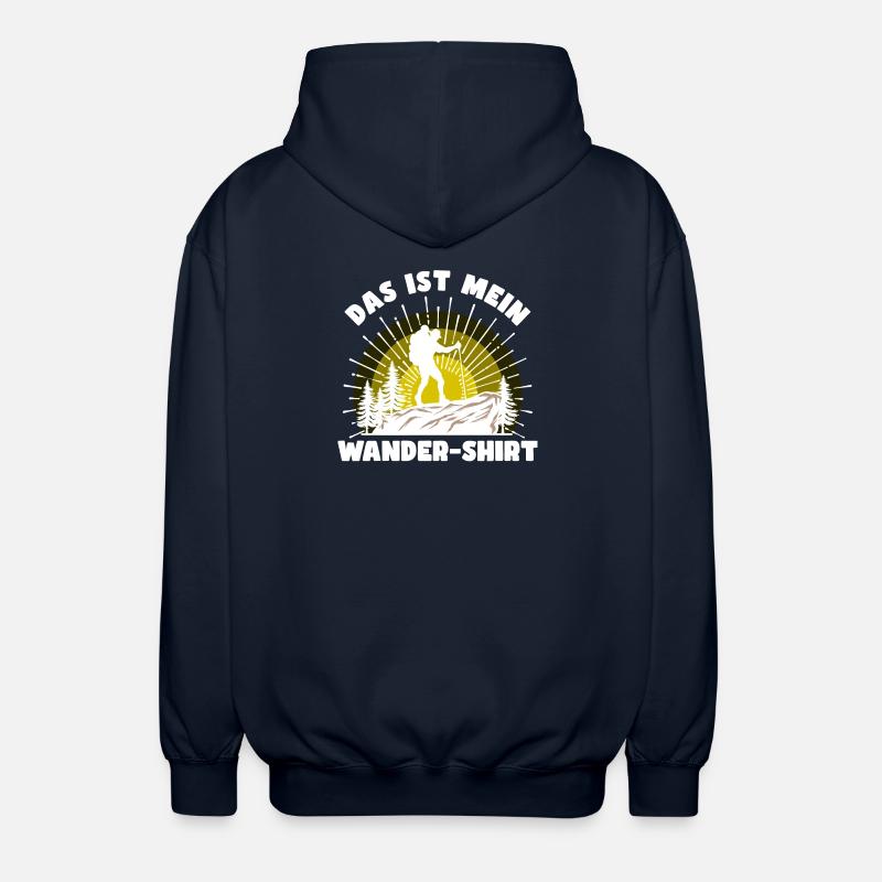 Wandern Statement Bergsteigen Klettern Statement - Unisex Kapuzenjacke - Navy