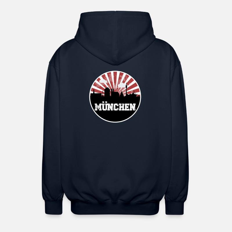 Munich Skyline Home Game - Unisex Hooded Jacket - navy