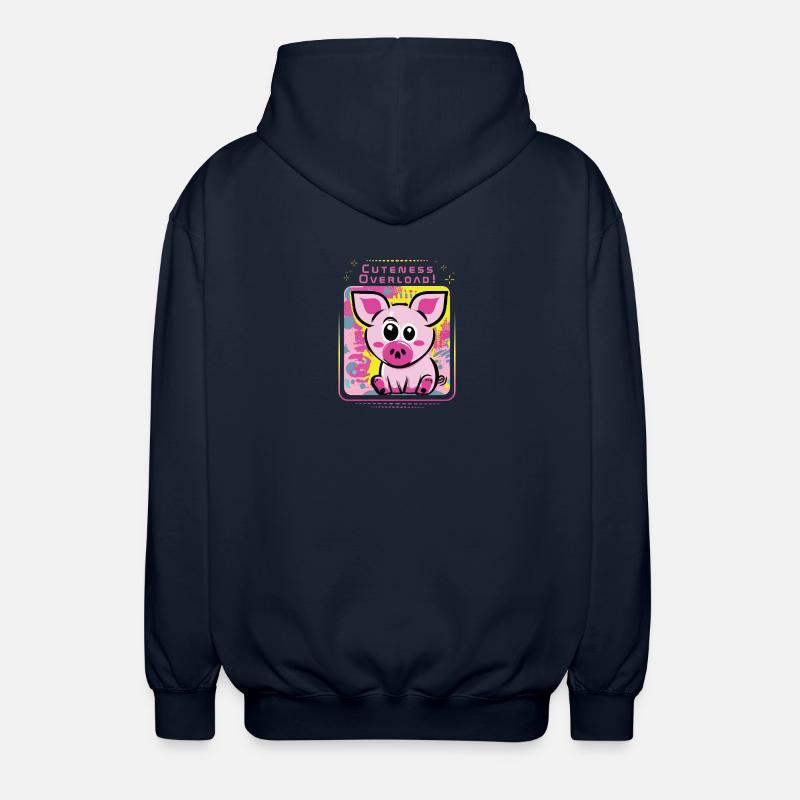 Cochon de boue à libre - Veste à capuche unisexe - marine