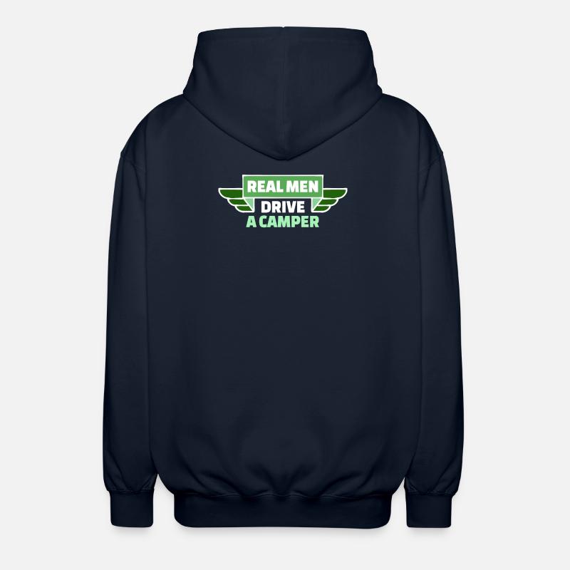 Camper Statement Camping Randonneur Wanderlust - Veste à capuche unisexe - marine