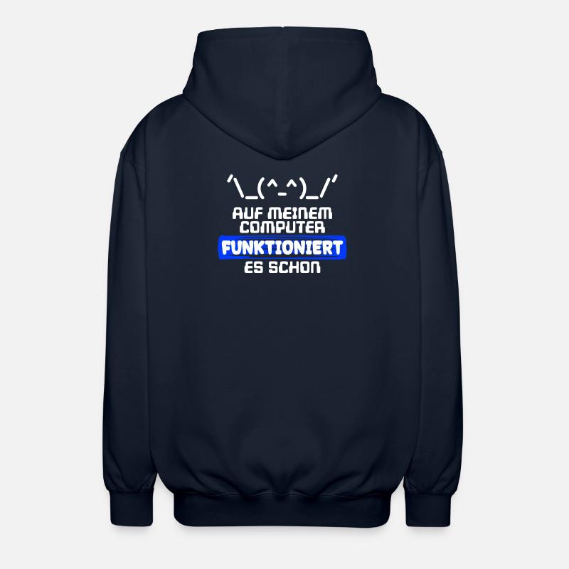 Computer Developer Softwareentwickler Statement - Unisex Kapuzenjacke - Navy