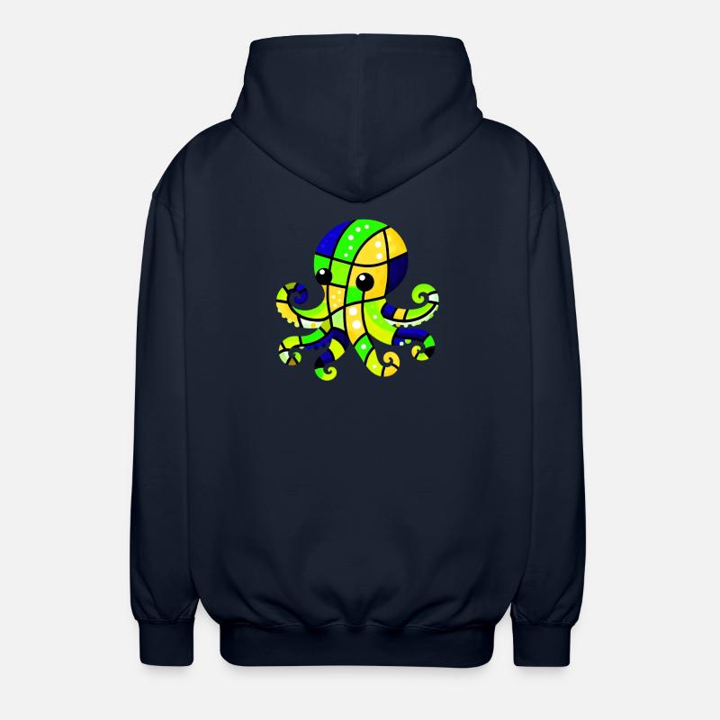 Pieuvre - Veste à capuche unisexe - marine