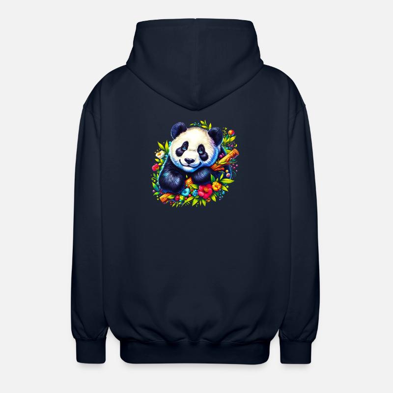 Panda - Veste à capuche unisexe - marine