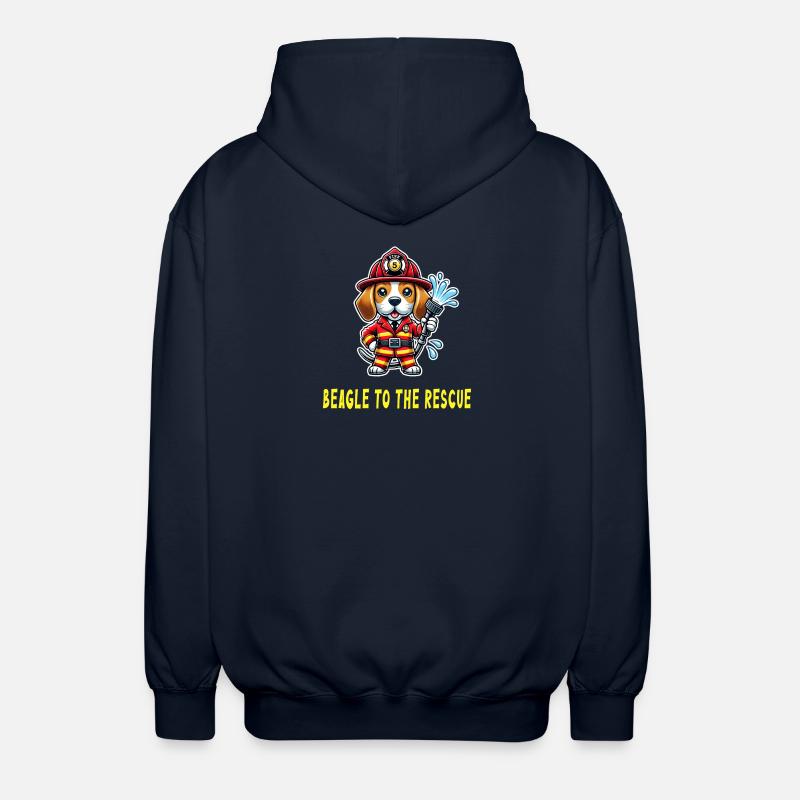 Beagle à la rescousse - Veste à capuche unisexe - marine