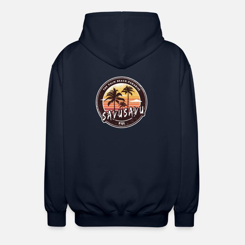 Savusavu – Palm Beach Paradise - Veste à capuche unisexe - marine