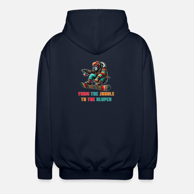 Gorilla Snowboard – Design - Veste à capuche unisexe - marine